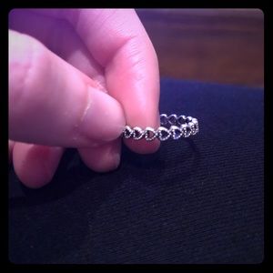 Pandora Heart Ring - Sterling Silver - Size 6